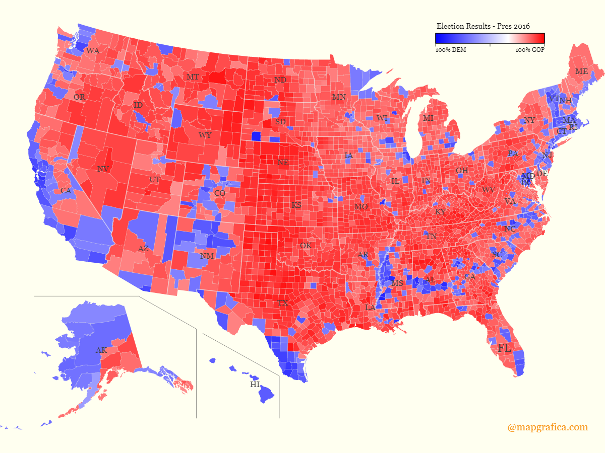 Completing an Election Results Map in the online editor